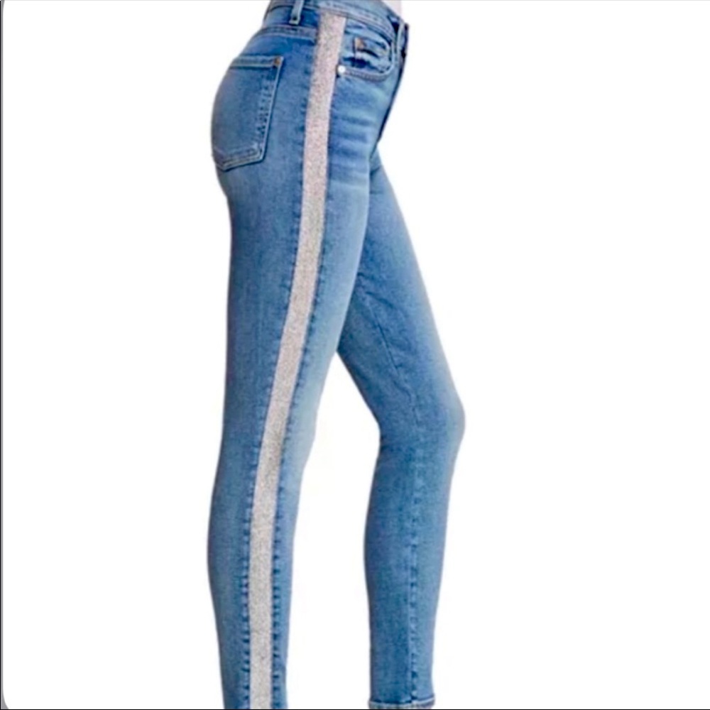 Very nice for fit, the high waist ankle skinny jeans by 7 for all mankind
